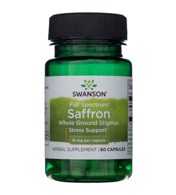 Swanson Full Spectrum Saffron Whole Ground Stigmas 15 mg - 60 Capsules