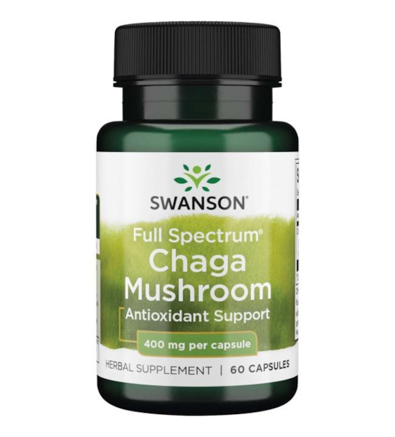 Swanson Full Spectrum Chaga Mushroom 400 mg - 60 Capsules