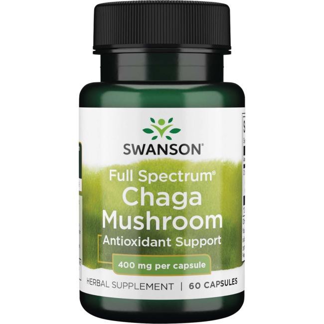 Swanson Vollspektrum Chaga-Pilz 400 mg - 60 Kapseln