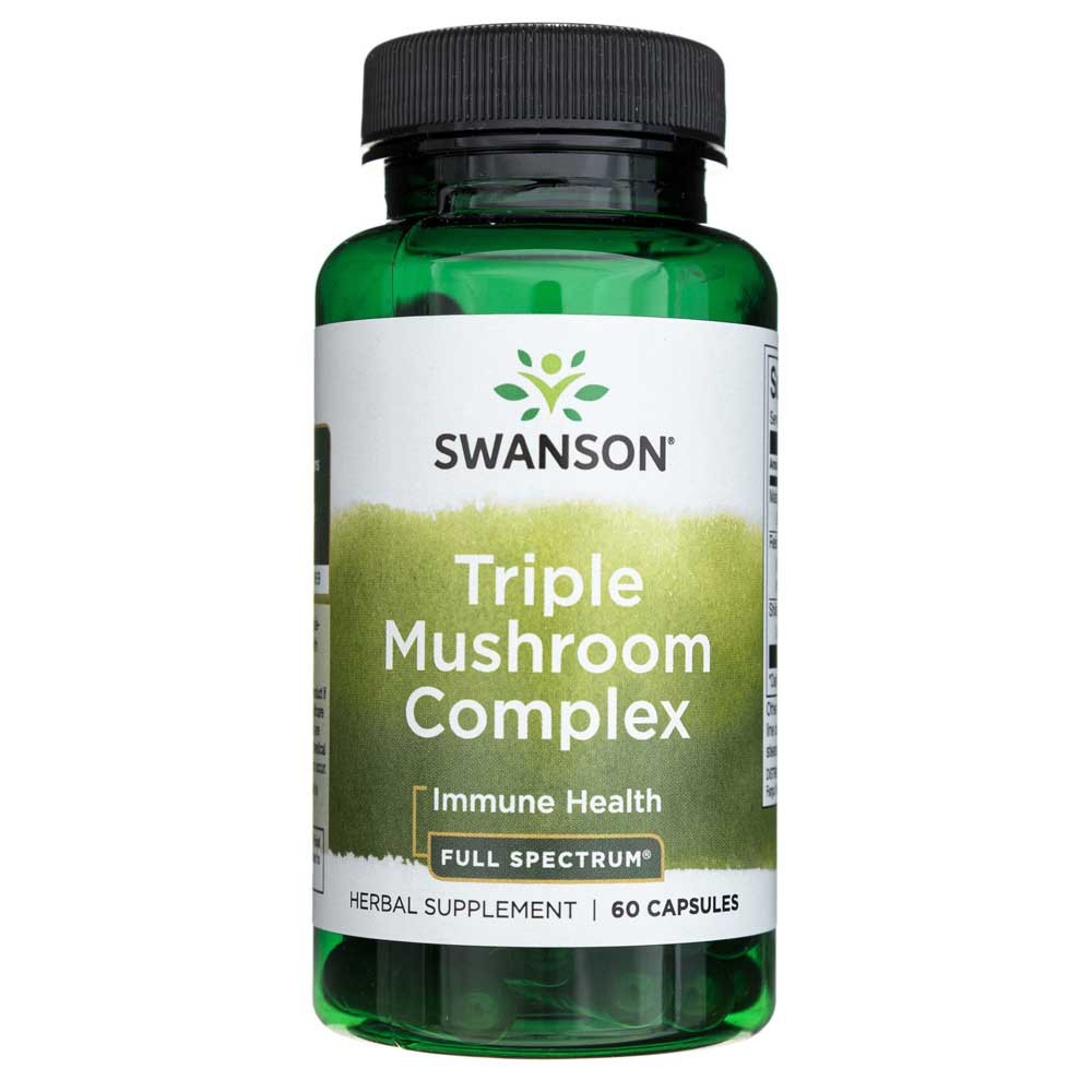 Swanson Full Spectrum Triple Mushroom Complex - 60 kapslí