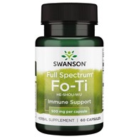 Swanson Full Spectrum Fo-Ti (He-Shou-Wu) 500 mg - 60 kapsułek