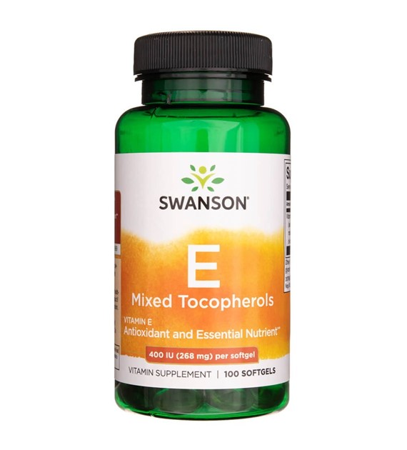 Swanson Vitamin E Gemischte Tocopherole 400 IU - 100 Weichkapseln