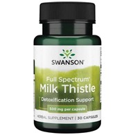 Swanson Full Spectrum Ostropest plamisty 500 mg - 30 kapsułek