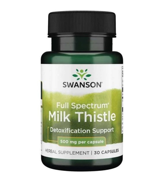 Swanson Full Spectrum Ostropest plamisty 500 mg - 30 kapsułek