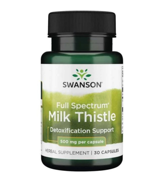 Swanson Full Spectrum Ostropest plamisty 500 mg - 30 kapsułek