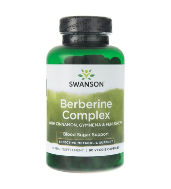 Swanson Berberyna Complex (Cynamon, Gymnema, Fenugreeek) - 90 kapsułek