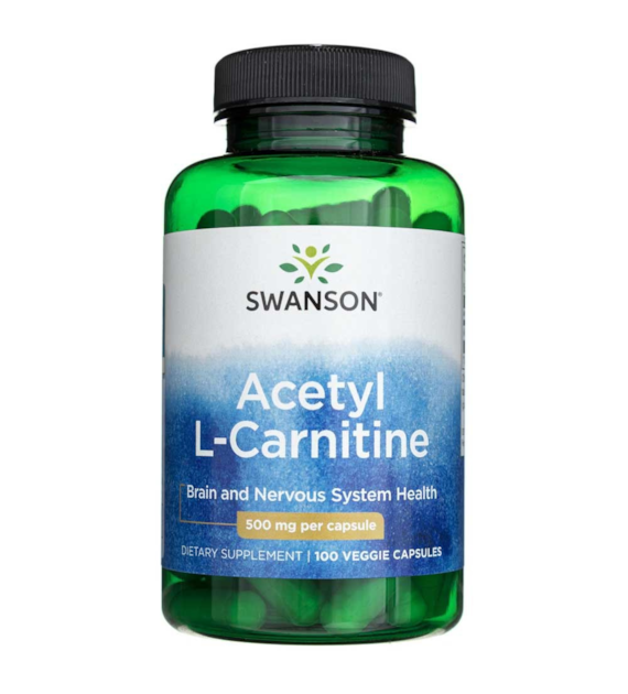 Swanson Acetyl L-Carnitine 500 mg - 100 Veg Capsules
