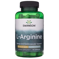 Swanson L-Arginin - Maximale Stärke 850 mg - 90 Kapseln