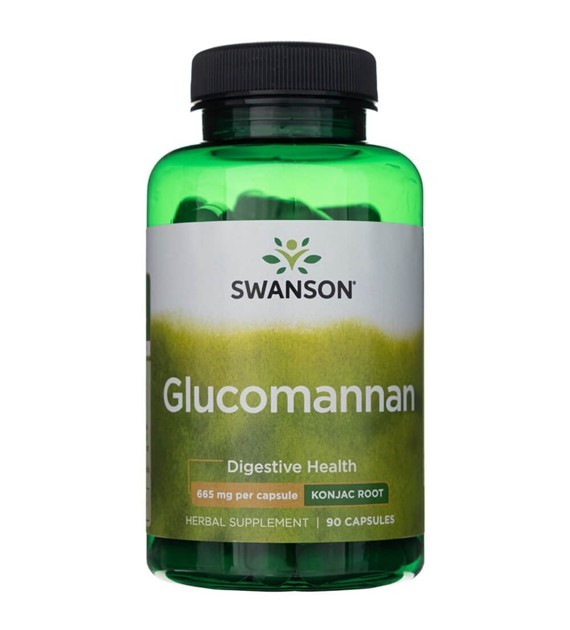 Swanson Glucomannan 665 mg - 90 Capsules