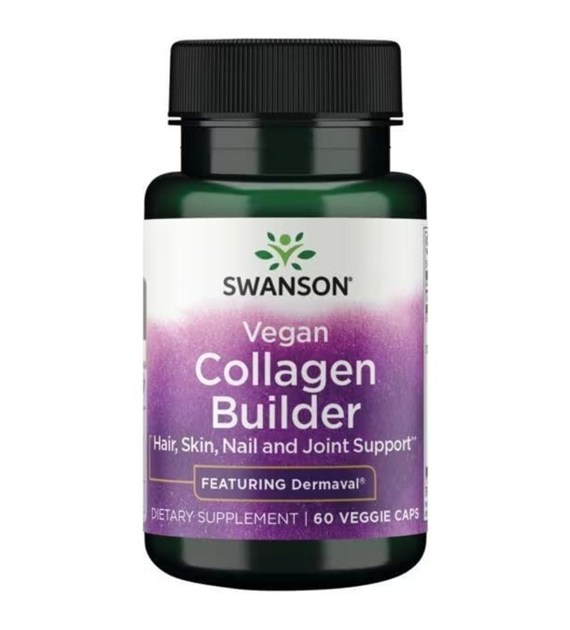 Swanson Vegan Collagen Builder, Dermaval - 60 kapsułek