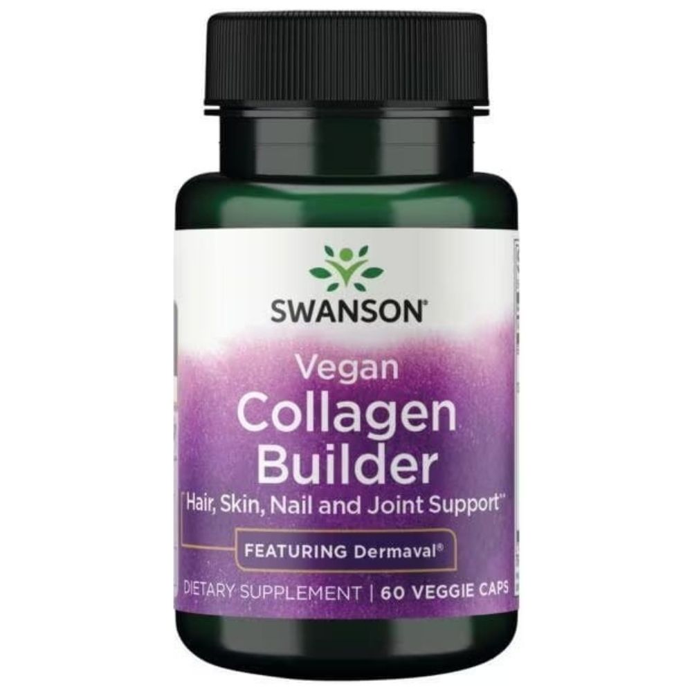 Swanson Vegan Collagen Builder, Dermaval - 60 kapsułek