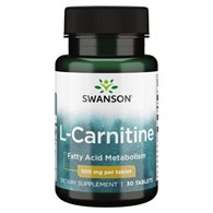 Swanson L-Carnitine (L-Karnityna) 500 mg - 30 tabletek