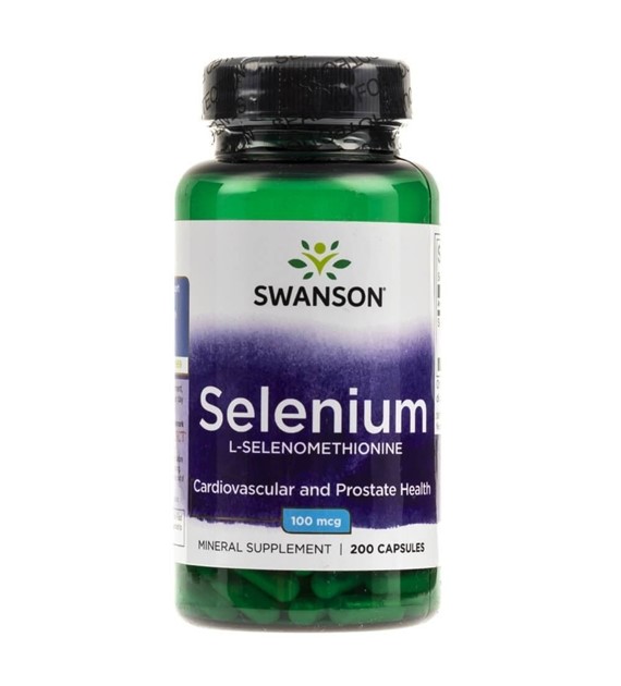 Swanson Selen L-Selenomethionin 100 mcg - 200 kapslí