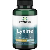 Swanson L-Lysine 500 mg - 100 Capsules