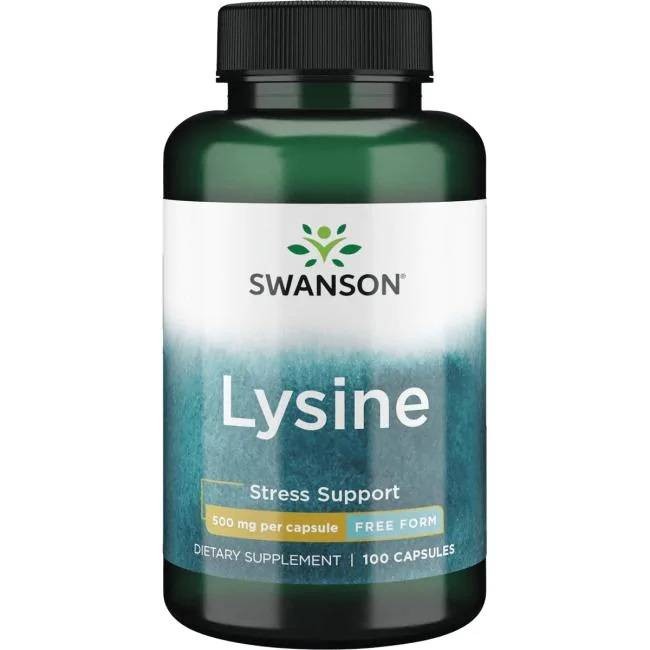 Swanson L-Lysine 500 mg - 100 Capsules