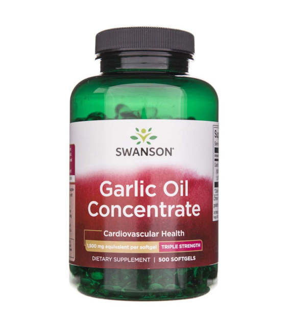 Swanson Garlic Oil (Olej czosnkowy) 3 mg - 500 kapsułek