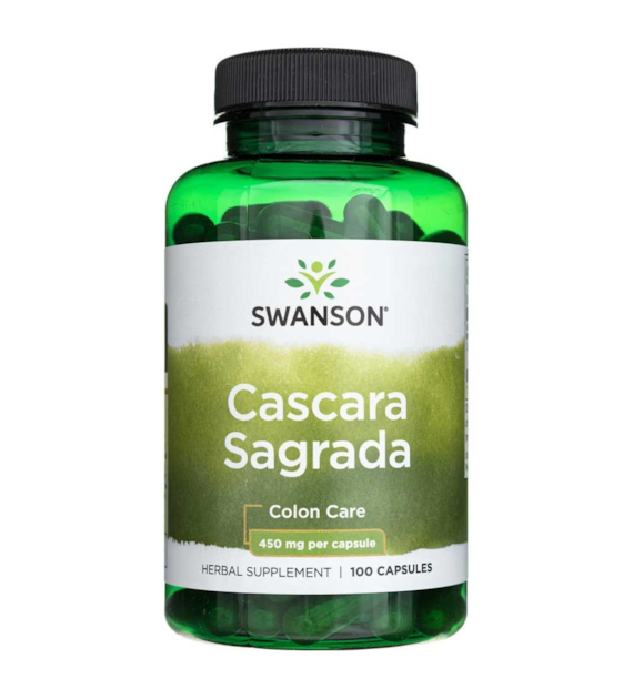 Swanson Cascara Sagrada 450 mg - 100 Capsules