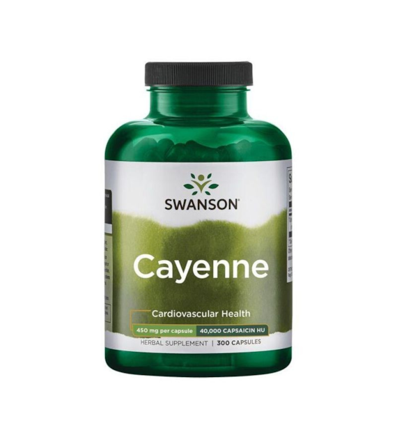 Swanson Cayenne (Pieprz Kajeński) 450 mg - 300 kapsułek