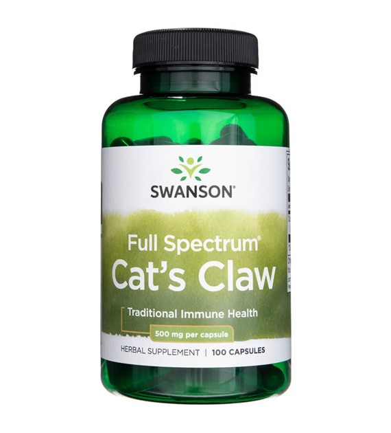 Swanson Full Spectrum Cat's Claw 500 mg - 100 Capsules