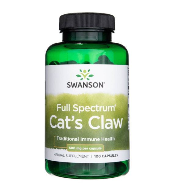 Swanson Full Spectrum Cat's Claw 500 mg - 100 Capsules