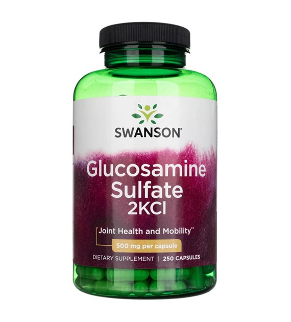 Swanson Siarczan glukozaminy 2KCl 500 mg - 250 kapsułek