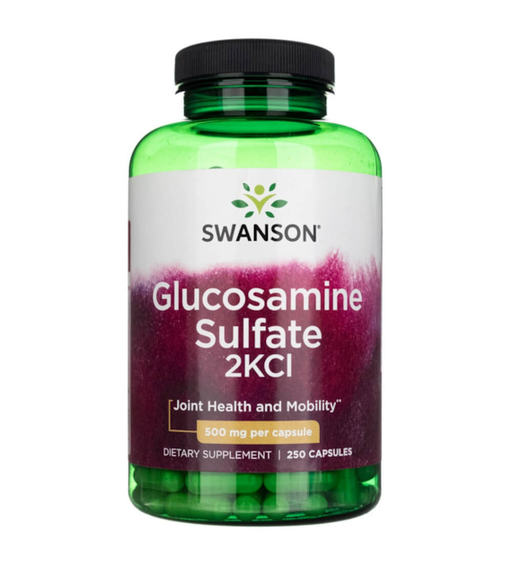 Swanson Siarczan glukozaminy 2KCl 500 mg - 250 kapsułek