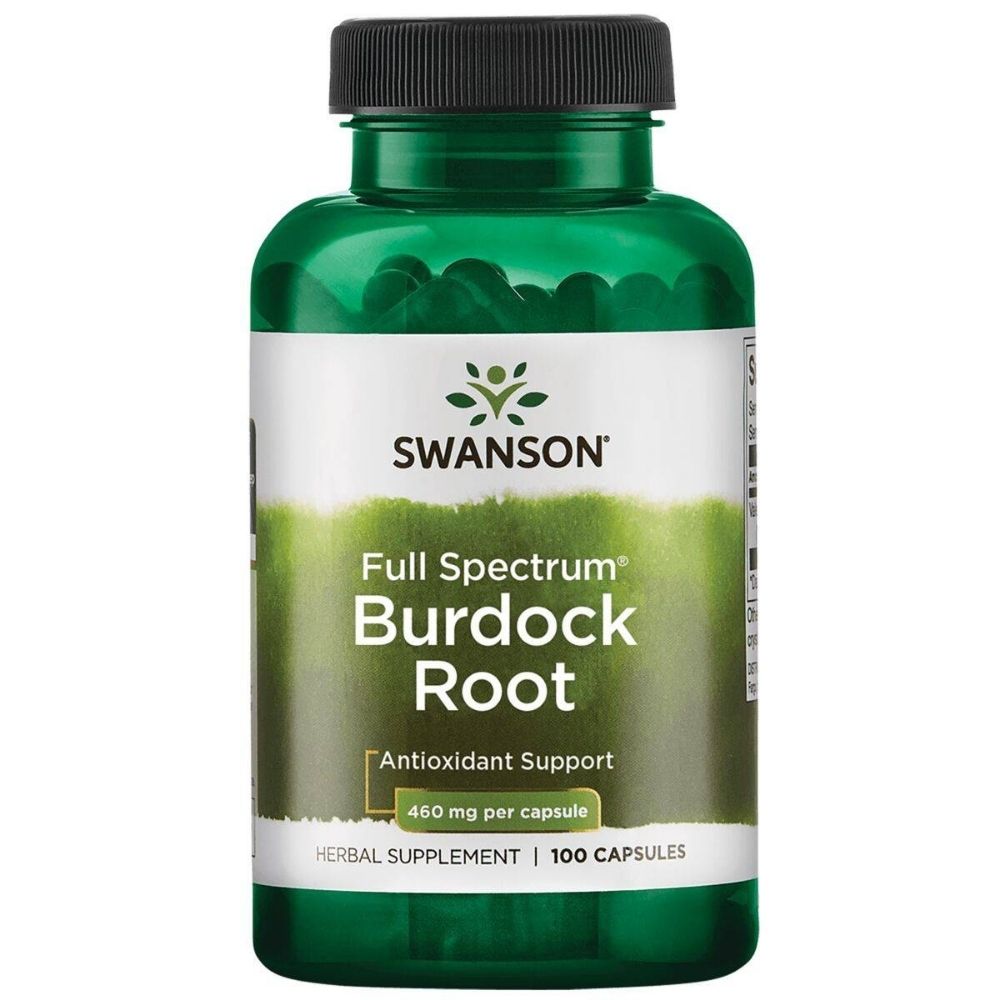 Swanson Full Spectrum Burdock Root (Korzeń łopianu) 460 mg - 100 kapsułek