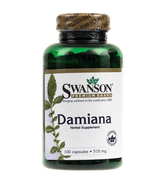 Swanson Damiana 510 mg - 100 kapsułek