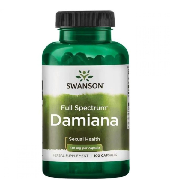 Swanson Damiana 510 mg - 100 kapsułek