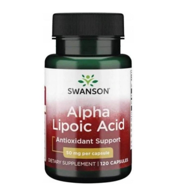 Swanson ALA, Kwas Alfa-liponowy 50 mg - 120 kapsułek