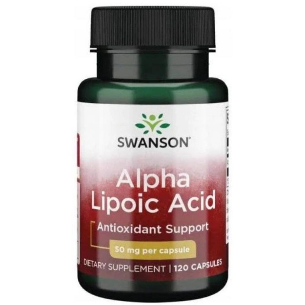 Swanson ALA, Kwas Alfa-liponowy 50 mg - 120 kapsułek