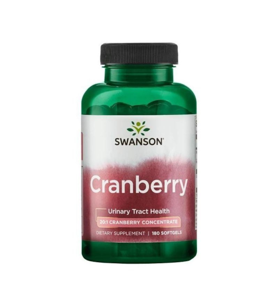 Swanson Koncentrat żurawiny 40 mg - 180 kapsułek żelowych