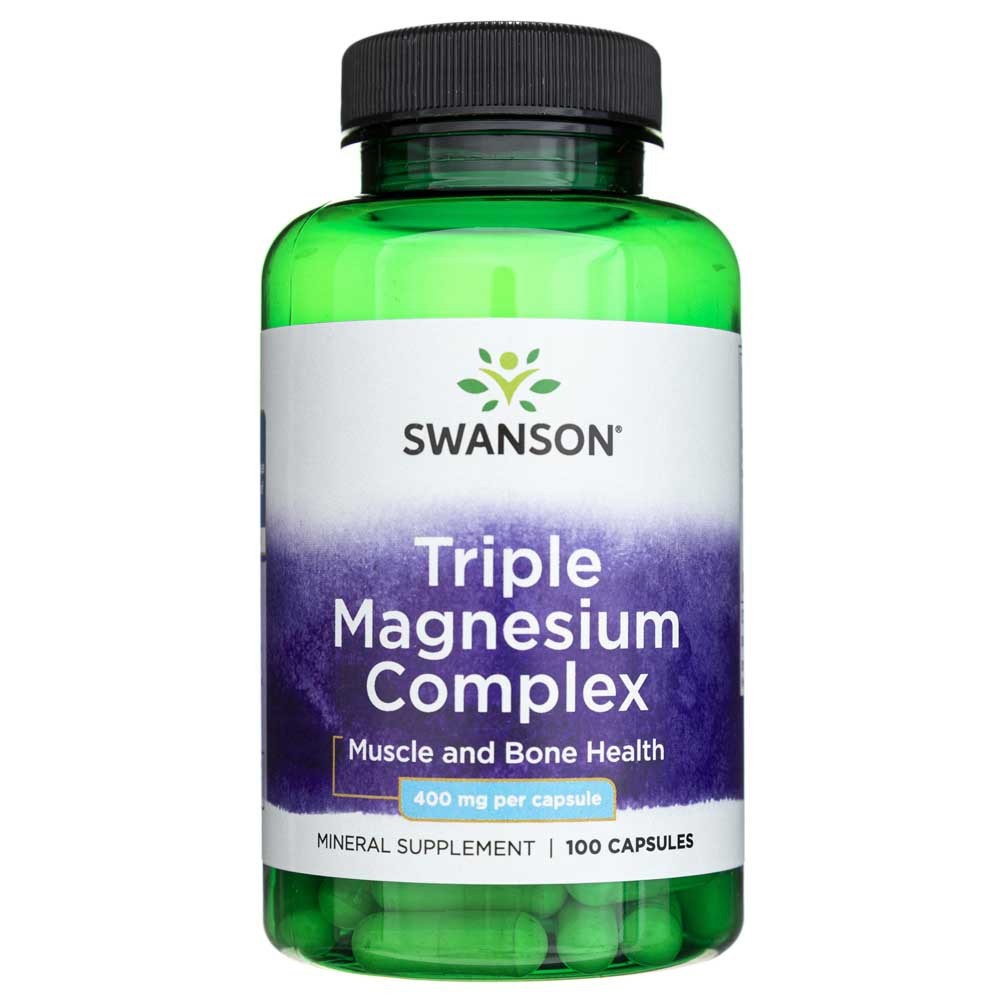 Swanson Triple Magnesium Complex 400 mg - 100 kapslí