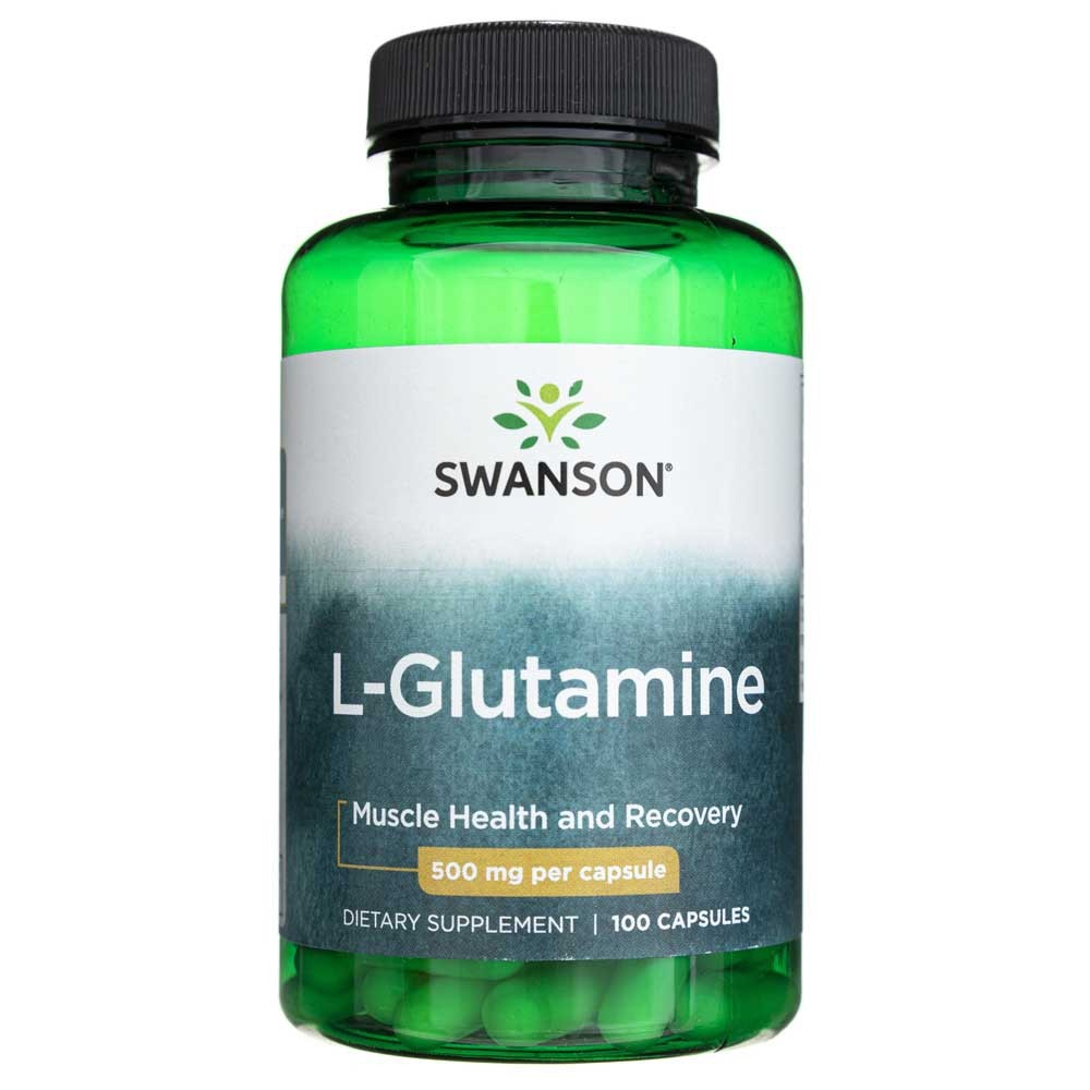 Swanson L-Glutamin 500 mg - 100 kapslí