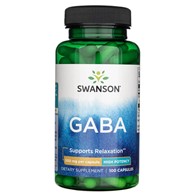 Swanson GABA 500 mg - 100 Kapseln