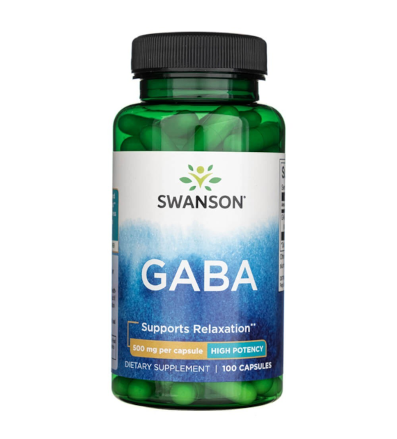 Swanson GABA 500 mg - 100 Capsules