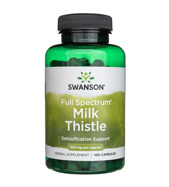 Swanson Full Spectrum Milk Thistle 500 mg - 100 Capsules