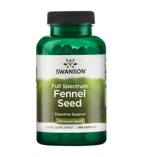 Swanson Full Spectrum Fennel Seed 480 mg (Koper włoski) - 100 kapsułek