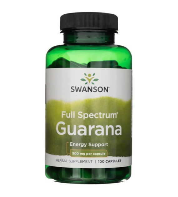 Swanson Full Spectrum Guarana 500 mg - 100 Capsules
