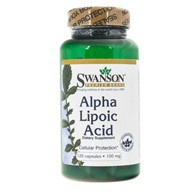 Swanson Kwas Alfa Liponowy (ALA) 100 mg - 120 kapsułek