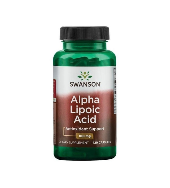 Swanson Kwas Alfa Liponowy (ALA) 100 mg - 120 kapsułek