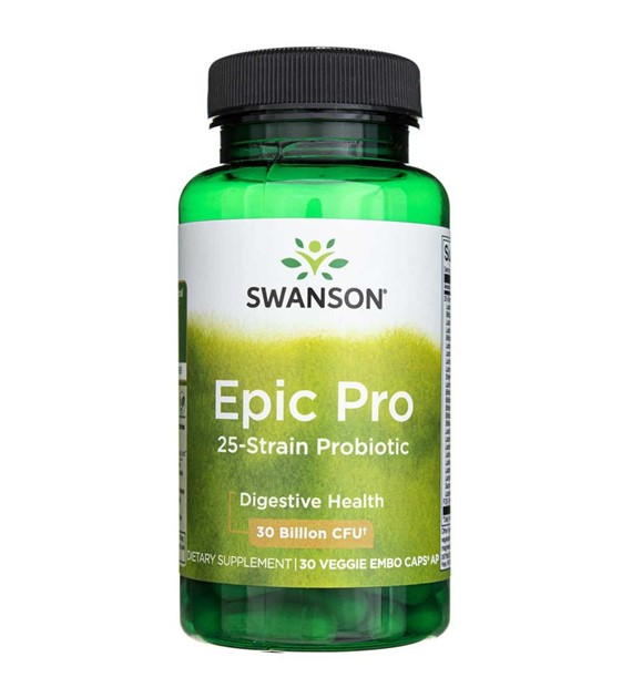 Swanson Epic Pro 25 kmenů probiotik - 30 veg. kapslí