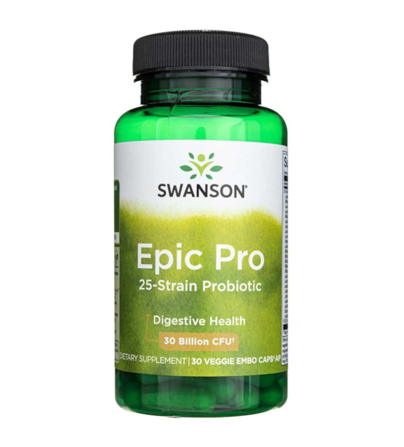 Swanson Epic Pro 25-Strain Probiotic - 30 Veg Capsules