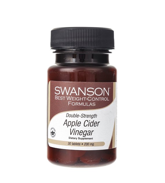 Swanson Apple Cider Vinegar Double-Strength (Ocet Jabłkowy) - 30 tabletek