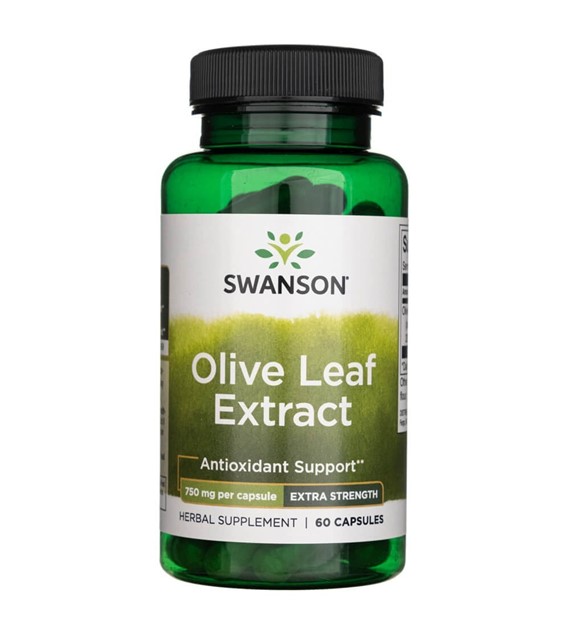 Swanson Olive Leaf Extract 750 mg - 60 Capsules