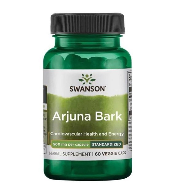 Swanson Ekstrakt z Arjuny 500 mg - 60 kapsułek