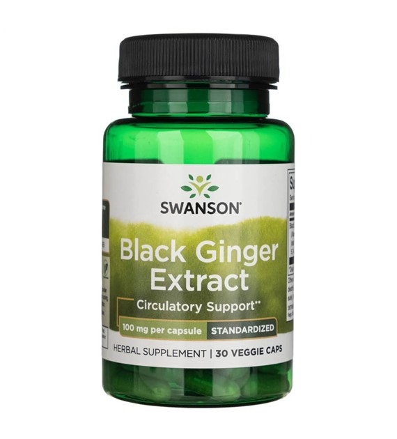 Swanson Extrakt z černého zázvoru 100mg - 30 veg. kapslí