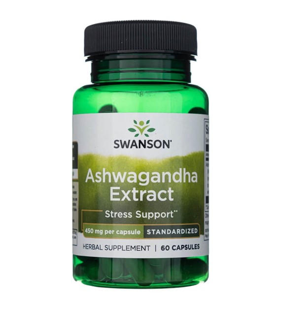 Swanson Ashwagandha Extract 450 mg - 60 Capsules