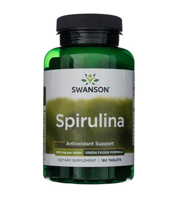 Swanson Spirulina 500 mg - 180 tablet