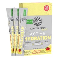 Sunwarrior Warrior Active Hydration elektrolity, truskawkowa-cytryna - 18 sztuk